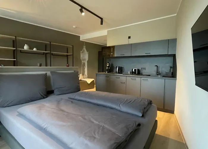 شقة Exklusives Wohnen Im Historischen Wasserturm Dem Highlight Von We104 ديلتزش